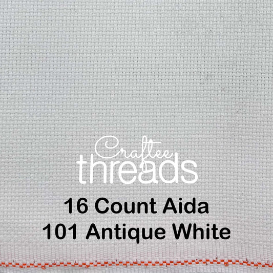 16 COUNT ZWEIGART AIDA ANTIQUE WHITE (101)