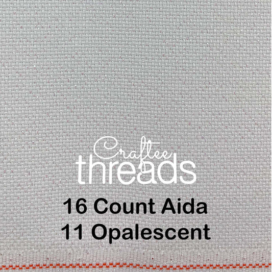 16 COUNT ZWEIGART AIDA OPALESCENT