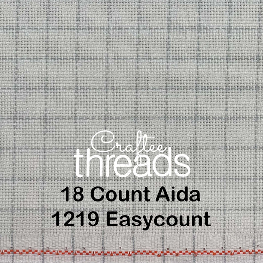 18 COUNT ZWEIGART AIDA EASY COUNT WHITE (1219)