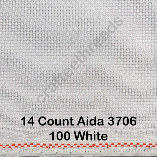 14 COUNT ZWEIGART AIDA  WHITE (100)