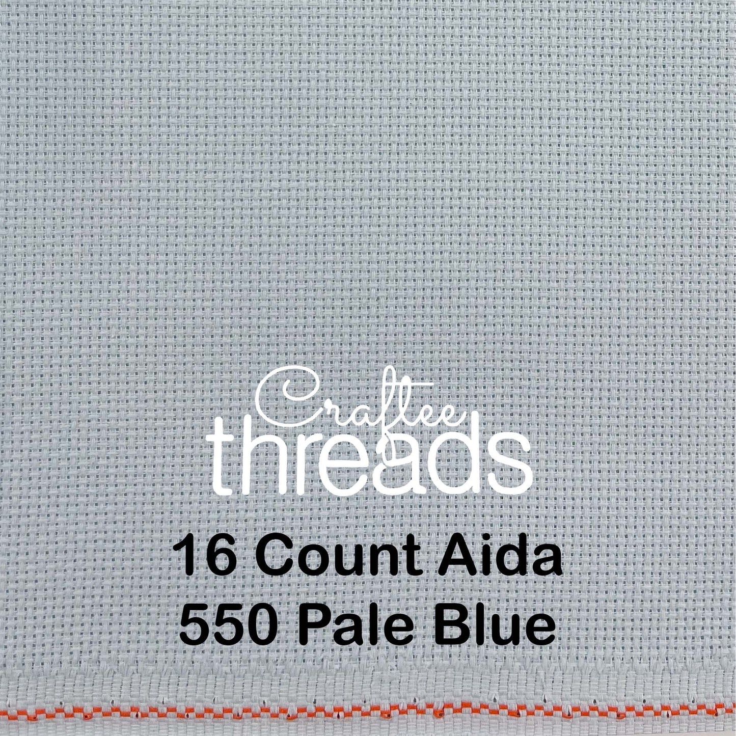 16 COUNT ZWEIGART AIDA PALE BLUE (550)