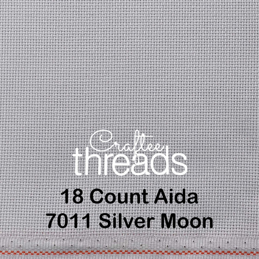 18 COUNT ZWEIGART AIDA SILVER MOON (7011)