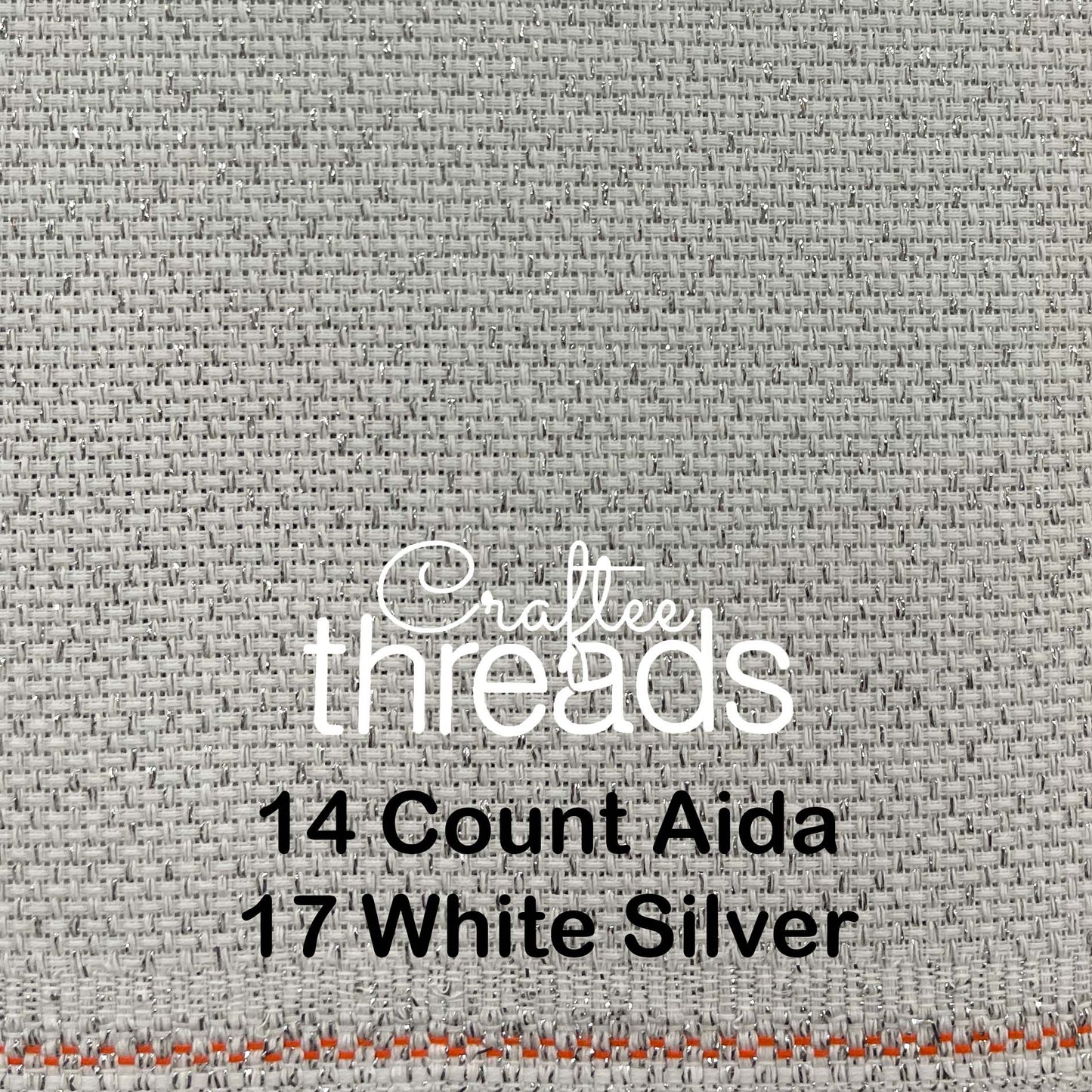 14 COUNT ZWEIGART AIDA OPALESCENT WHITE (11)