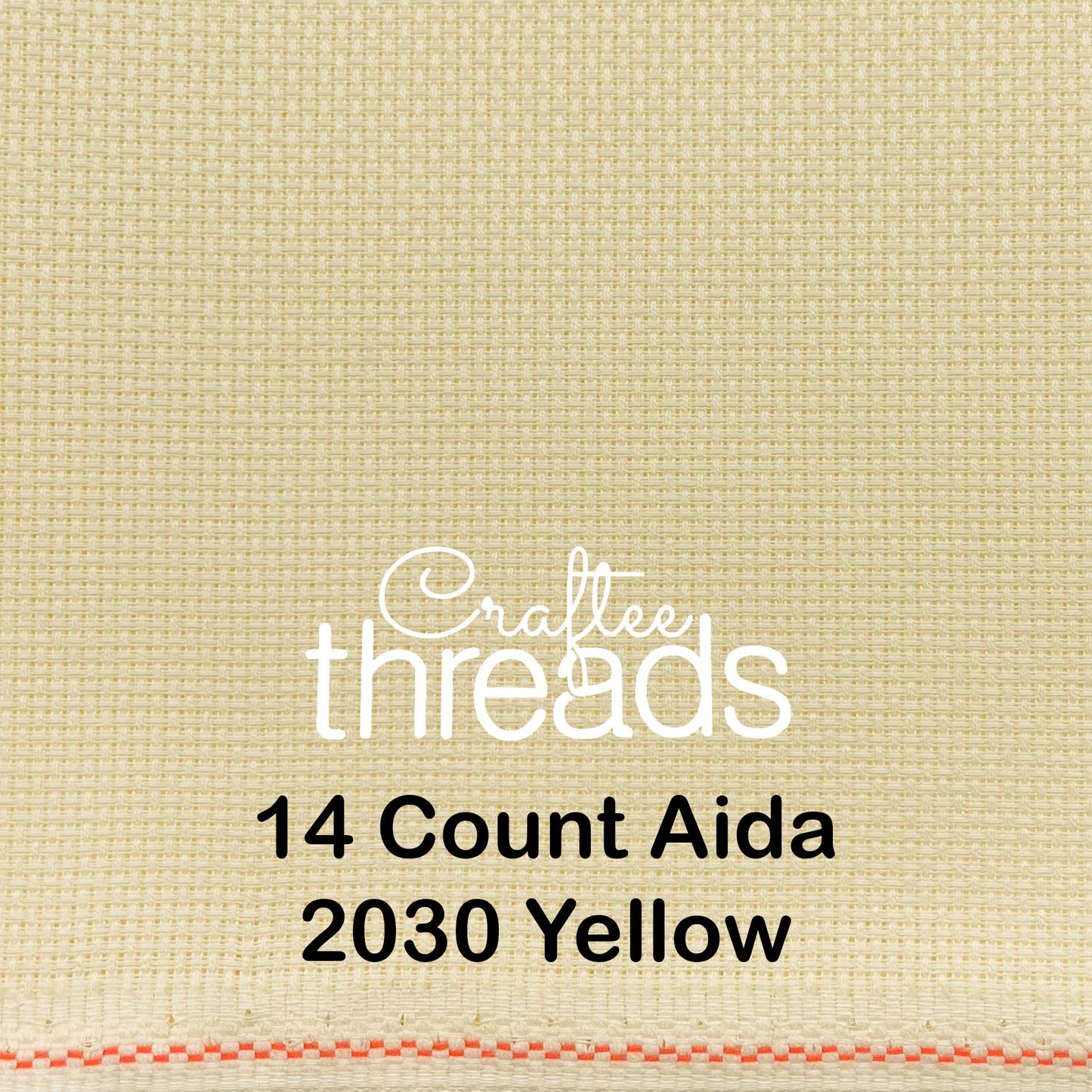 14 COUNT ZWEIGART AIDA PALE YELLOW (2030)