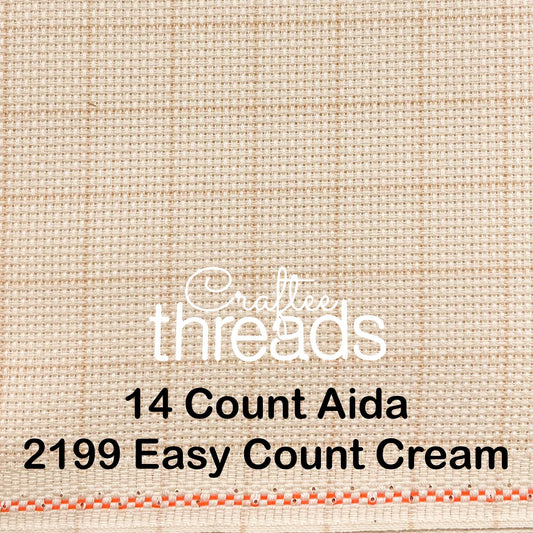 14 COUNT ZWEIGART AIDA EASY COUNT CREAM (2199)
