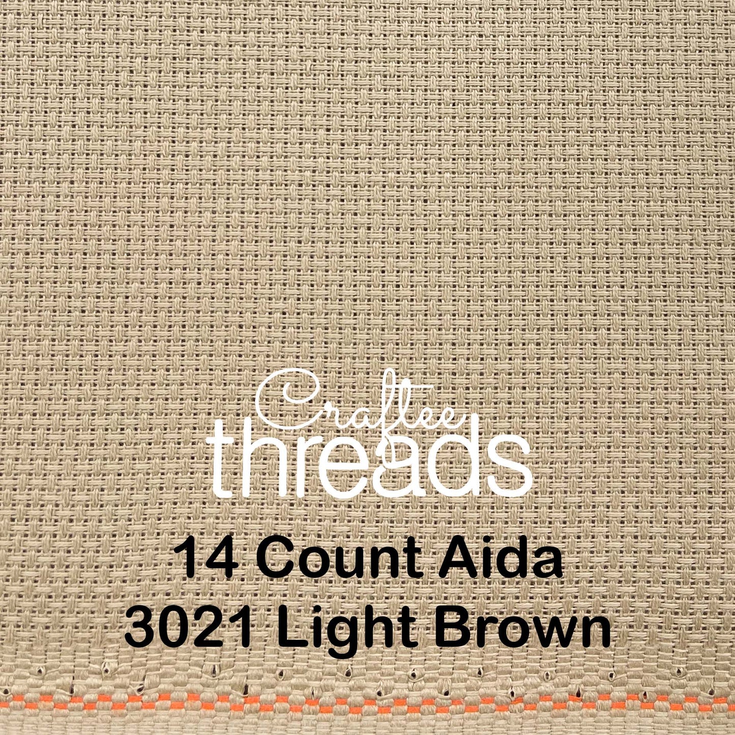 14 COUNT ZWEIGART AIDA LIGHT TAN (3021)