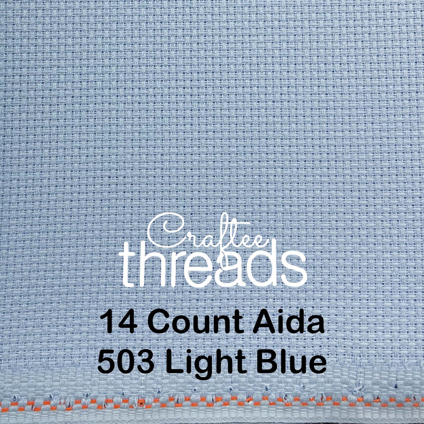 14 COUNT ZWEIGART AIDA LIGHT BLUE (503)