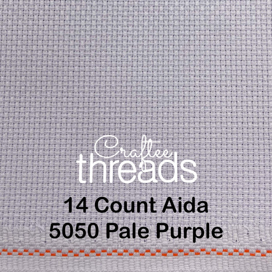 14 COUNT ZWEIGART AIDA PALE LAVENDER (5050)