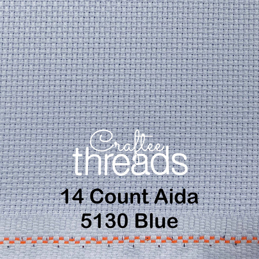 14 COUNT ZWEIGART AIDA BLUE (5130)