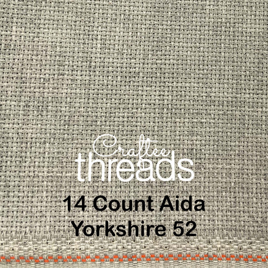 14 COUNT ZWEIGART AIDA YORKSHIRE (GREY) (52)