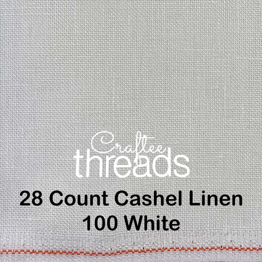 28 COUNT ZWEIGART CASHEL LINEN WHITE (100)