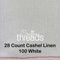 28 COUNT ZWEIGART CASHEL LINEN ANTIQUE WHITE (101)