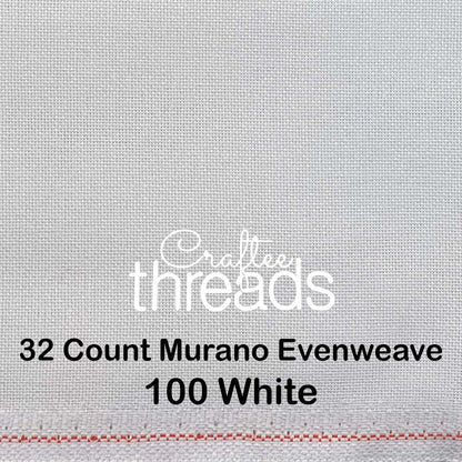 32 COUNT ZWEIGART EVENWEAVE MURANO WHITE (100)