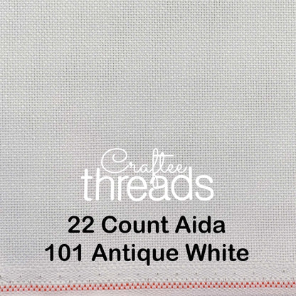 22 COUNT ZWEIGART SULTA AIDA/ HARDANGER ANTIQUE WHITE (101)