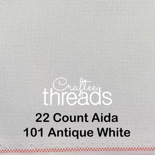 22 COUNT ZWEIGART SULTA AIDA/ HARDANGER ANTIQUE WHITE (101)