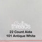 22 COUNT ZWEIGART SULTA AIDA/ HARDANGER ANTIQUE WHITE (101)