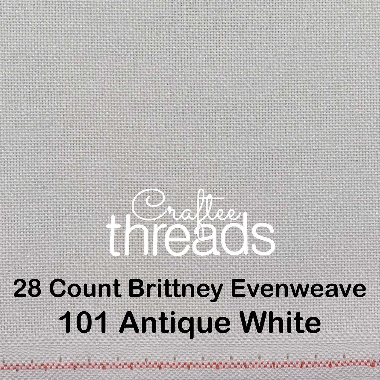 28 COUNT ZWEIGART EVENWEAVE BRITTNEY FABRIC ANTIQUE WHITE (101)