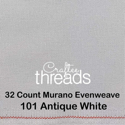 32 COUNT ZWEIGART EVENWEAVE MURANO ANTIQUE WHITE (101)