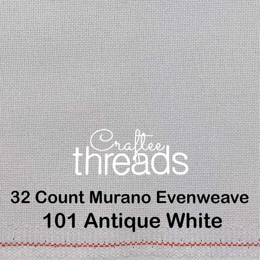32 COUNT ZWEIGART EVENWEAVE MURANO ANTIQUE WHITE (101)