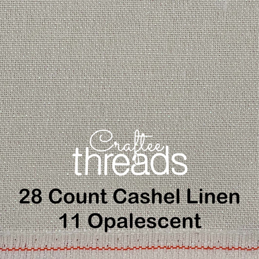 28 COUNT ZWEIGART CASHEL LINEN OPALESCENT (11)