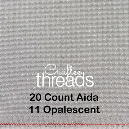 20 COUNT ZWIEGART AIDA OPALESCENT (11)
