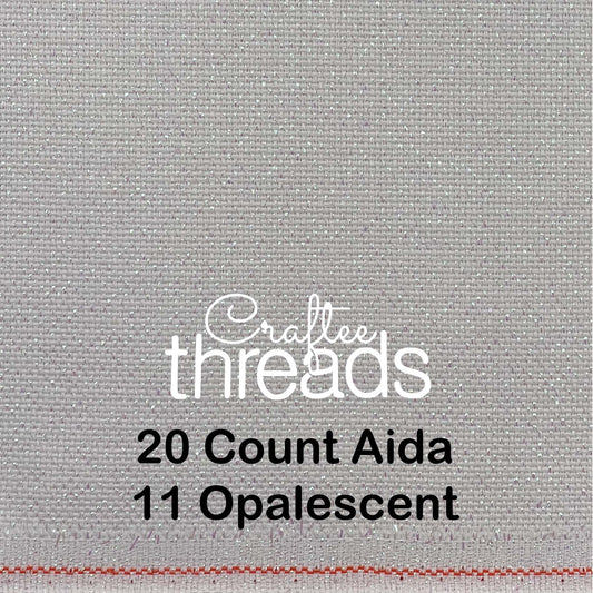 20 COUNT ZWIEGART AIDA OPALESCENT (11)