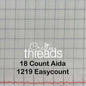 18 COUNT ZWEIGART AIDA EASY COUNT WHITE (1219)