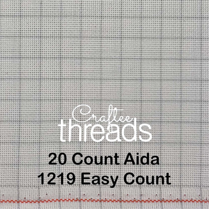 20 COUNT ZWIEGART AIDA EASYCOUNT WHITE (1219)