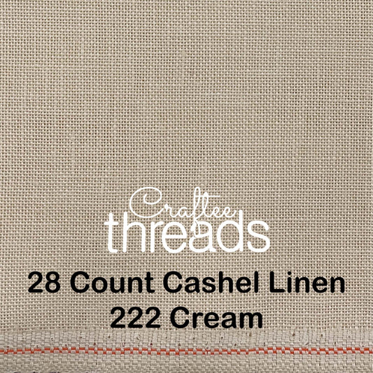 28 COUNT ZWEIGART CASHEL LINEN CREAM (222)