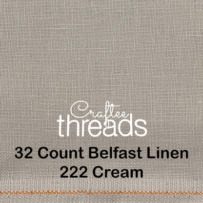 32 COUNT ZWEIGART BELFAST LINEN 32 COUNT CREAM (222)