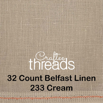 32 COUNT ZWEIGART BELFAST LINEN 32 COUNT BUFF (233)