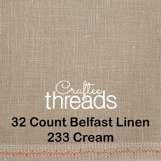 32 COUNT ZWEIGART BELFAST LINEN 32 COUNT BUFF (233)
