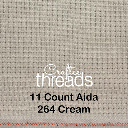 11 COUNT ZWEIGART AIDA CREAM (264)