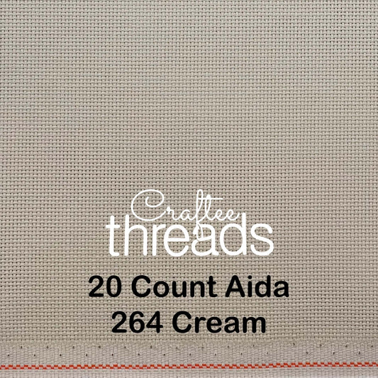 20 COUNT ZWIEGART AIDA CREAM (264)