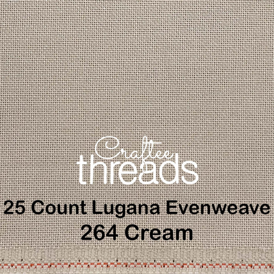 25 COUNT ZWEIGART EVENWEAVE LUGANA CREAM (264)