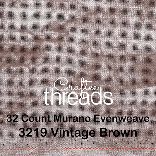 32 COUNT ZWEIGART EVENWEAVE MURANO VINTAGE BROWN (3219)