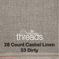 28 COUNT ZWEIGART CASHEL LINEN NATURAL (53)