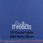 16 COUNT ZWEIGART AIDA NAVY BLUE (589)