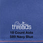 18 COUNT ZWEIGART AIDA NAVY BLUE (589)