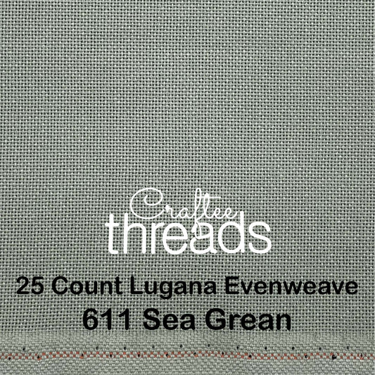 25 COUNT ZWEIGART EVENWEAVE LUGANA SAGE GREEN (618)