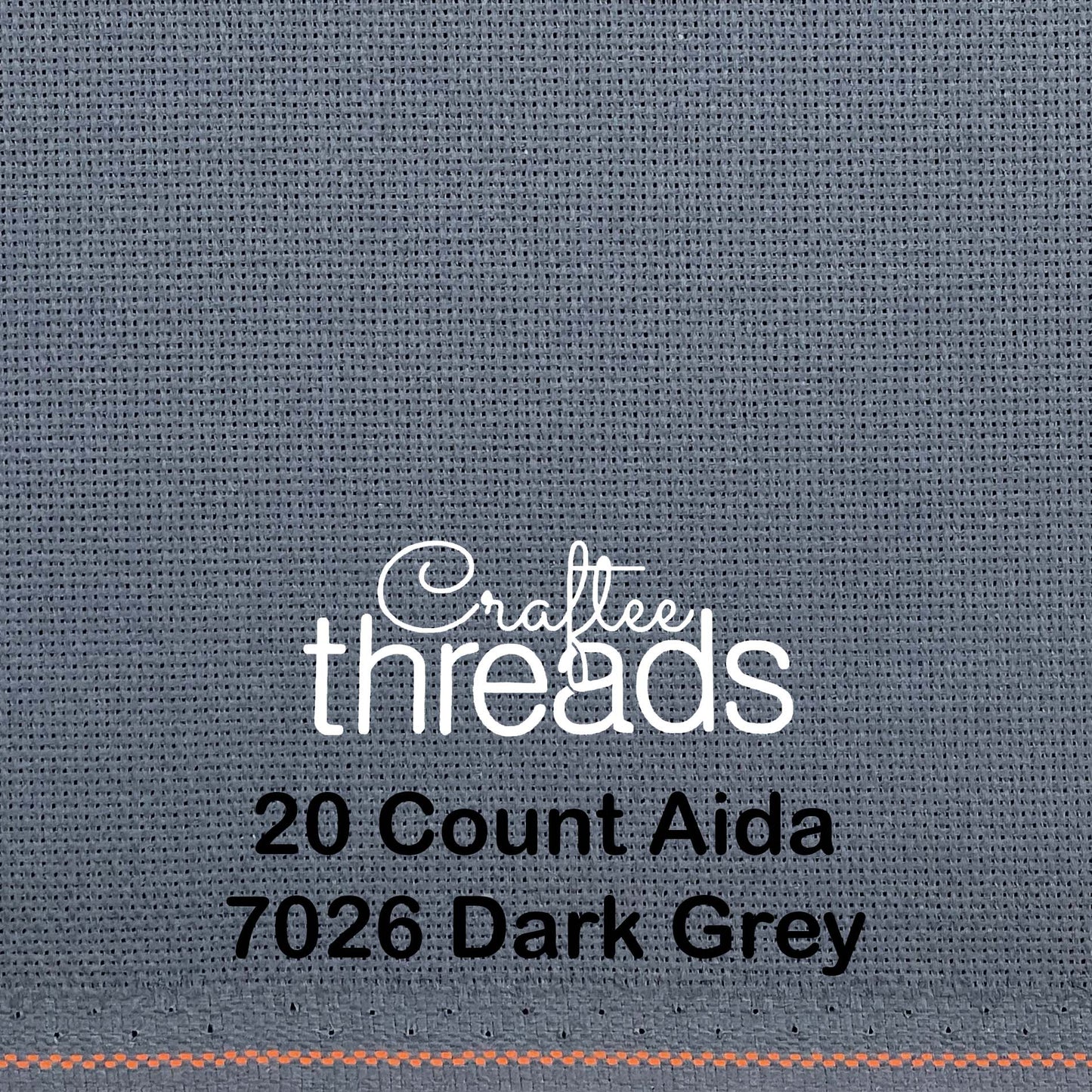 20 COUNT ZWIEGART AIDA DARK GREY (7026)