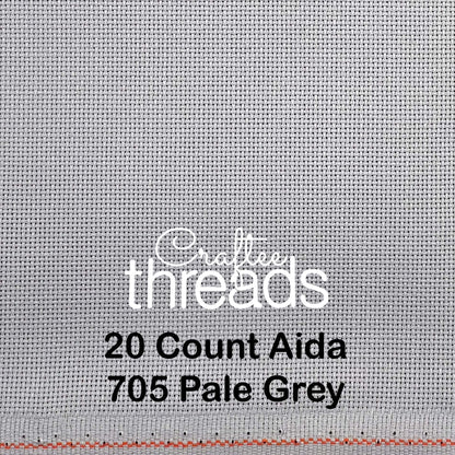 20 COUNT ZWIEGART AIDA PEWTER (705)