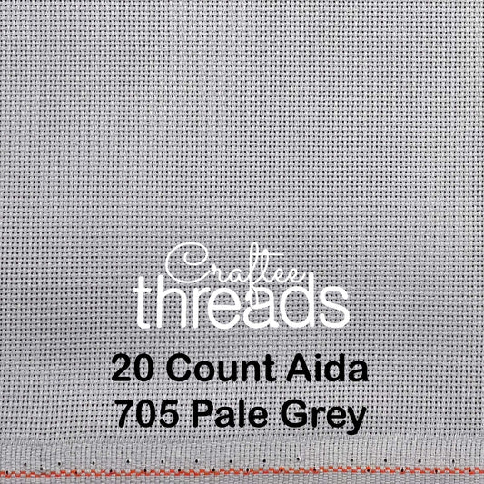 20 COUNT ZWIEGART AIDA PEWTER (705)