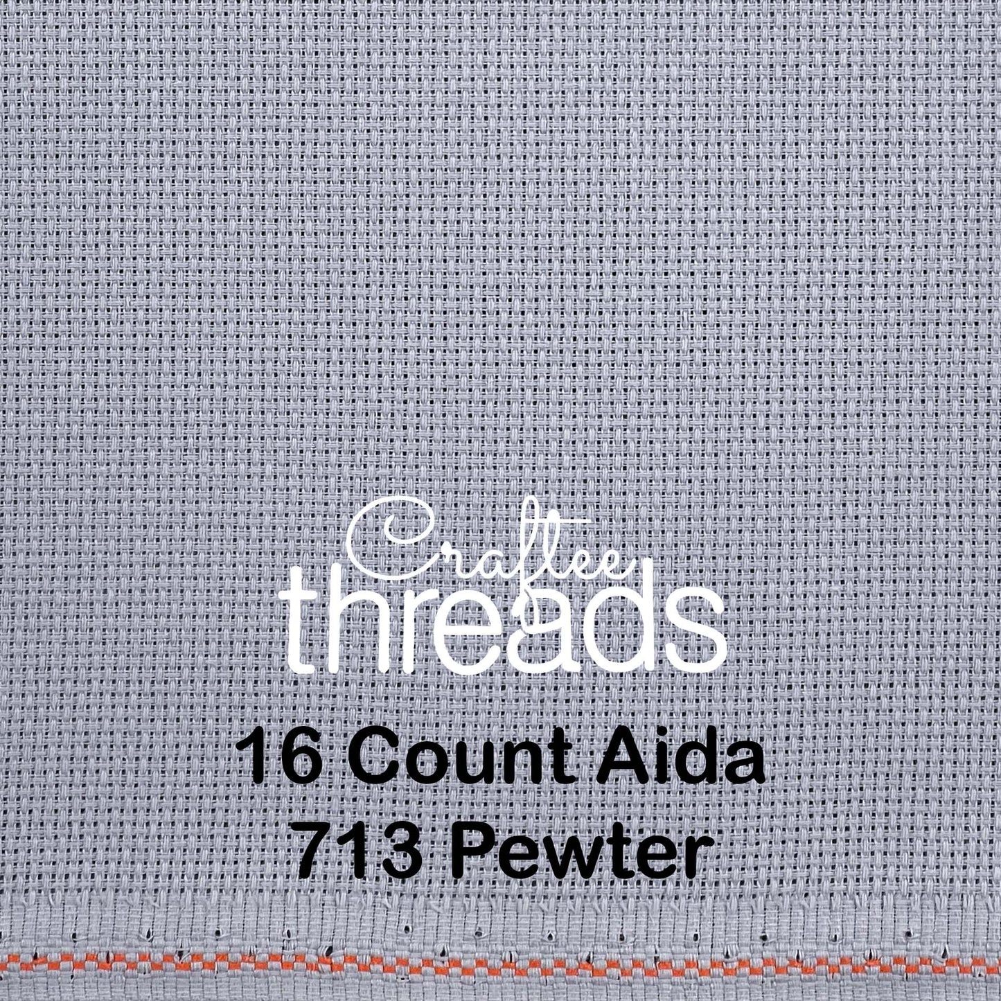 16 COUNT ZWEIGART AIDA PEWTER (713)