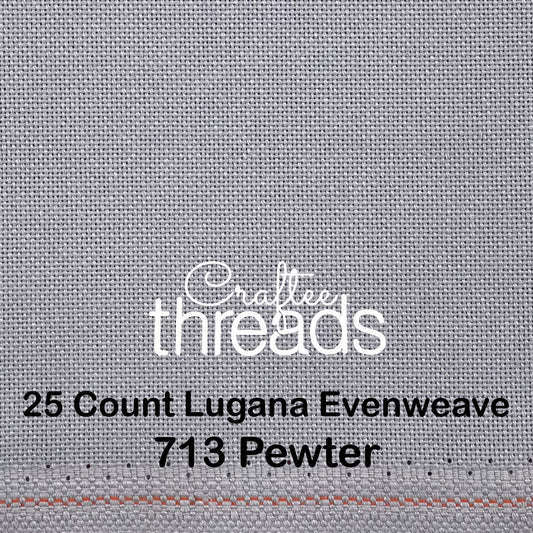 25 COUNT ZWEIGART EVENWEAVE LUGANA GREY (713)