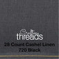 28 COUNT ZWEIGART CASHEL LINEN BLACK (720)