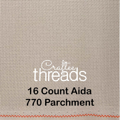 16 COUNT ZWEIGART AIDA DARK GREY (594)