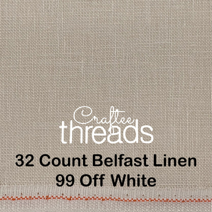 32 COUNT ZWEIGART BELFAST LINEN 32 COUNT ANTIQUE CREAM (99)
