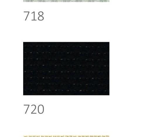 14 COUNT ZWEIGART AIDA BLACK (720)