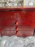 DMC wooden 3 and 5 drawer storage box with  threads